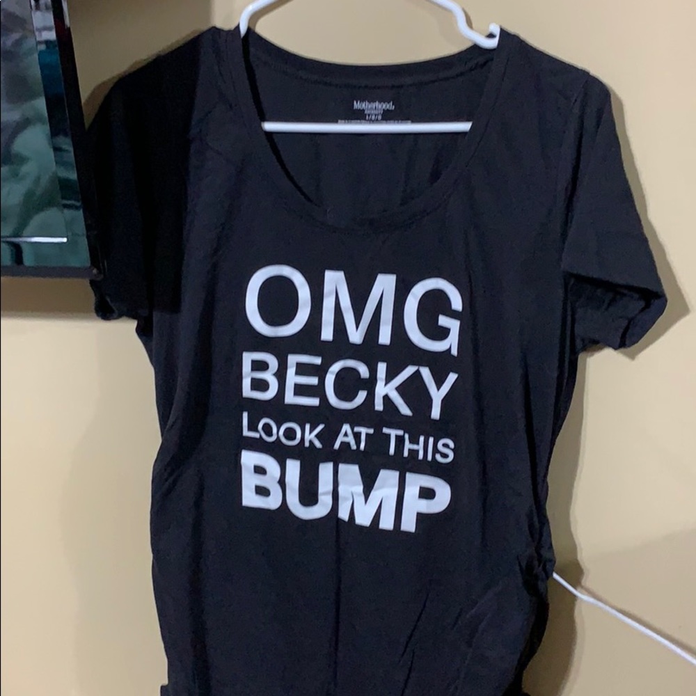 OMG BECKY maternity top